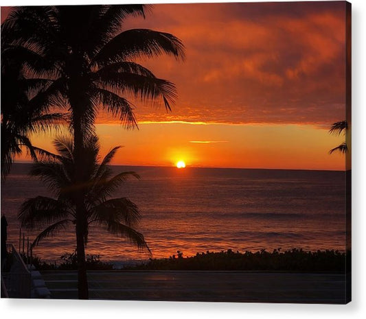 A Tropical Sunrise - Classic Acrylic Print
