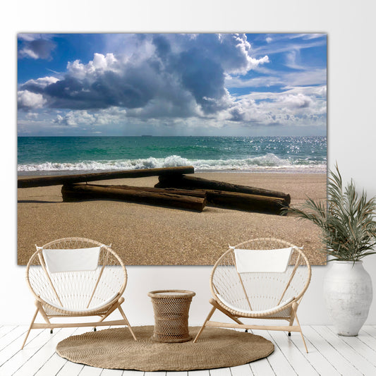 Washed Ashore Stacked Up - Classic Canvas Print