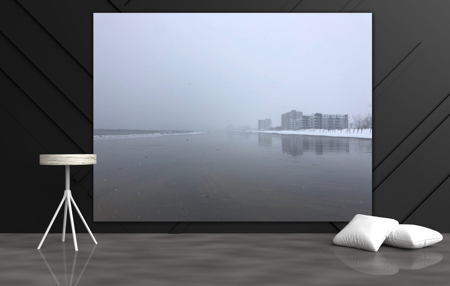 Winter Walk on Beach 2019 - Classic Acrylic Print