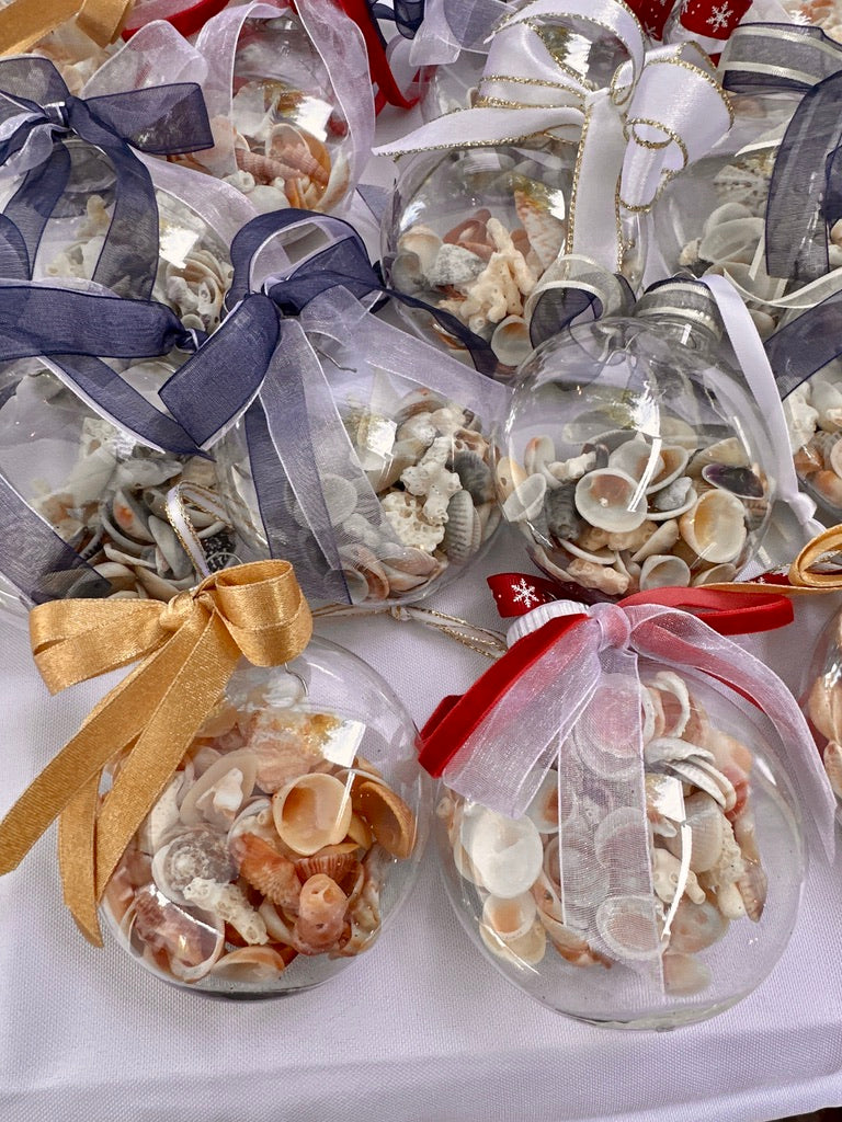 seashell ornaments round by jacqueline mb designs