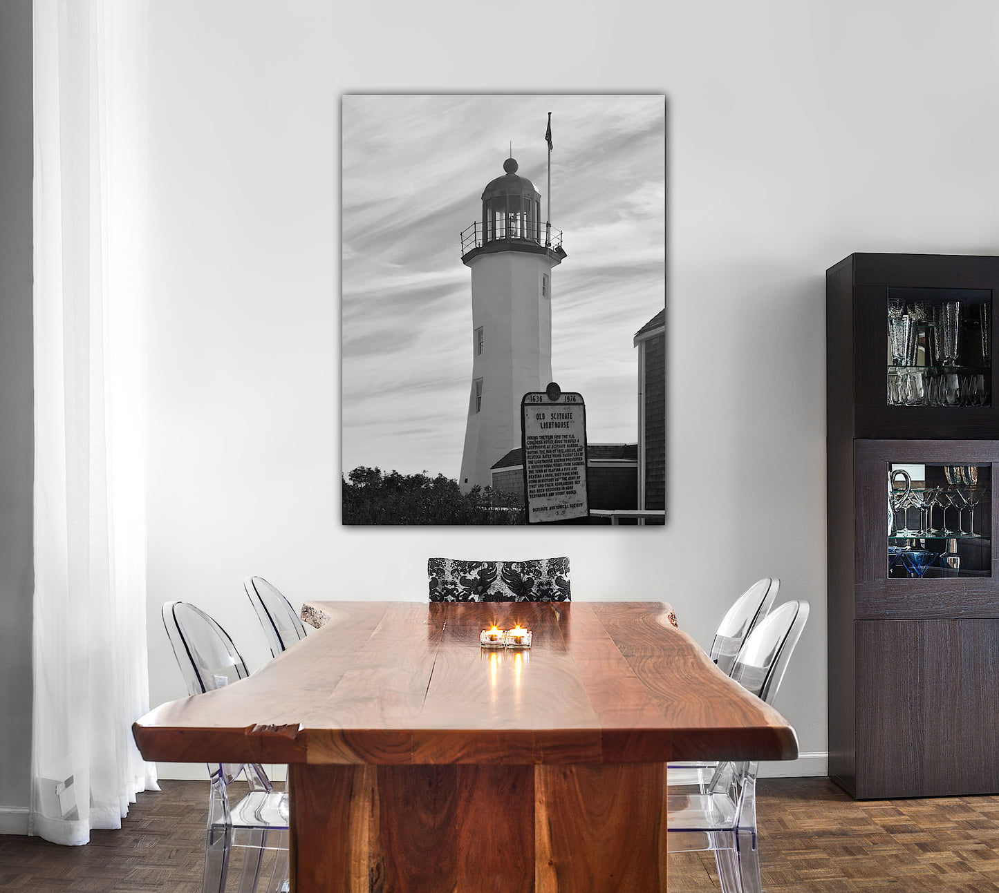 scituate lighthouse Canvas Home decor jacqueline mb designs 