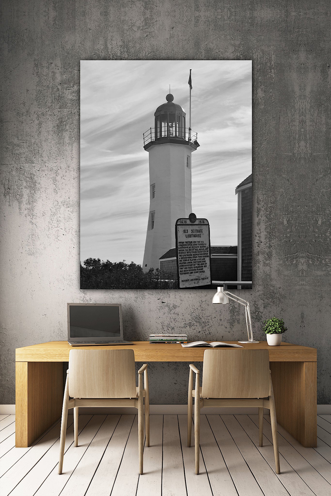 scituate lighthouse Canvas Home decor & Office Decor  jacqueline mb designs 