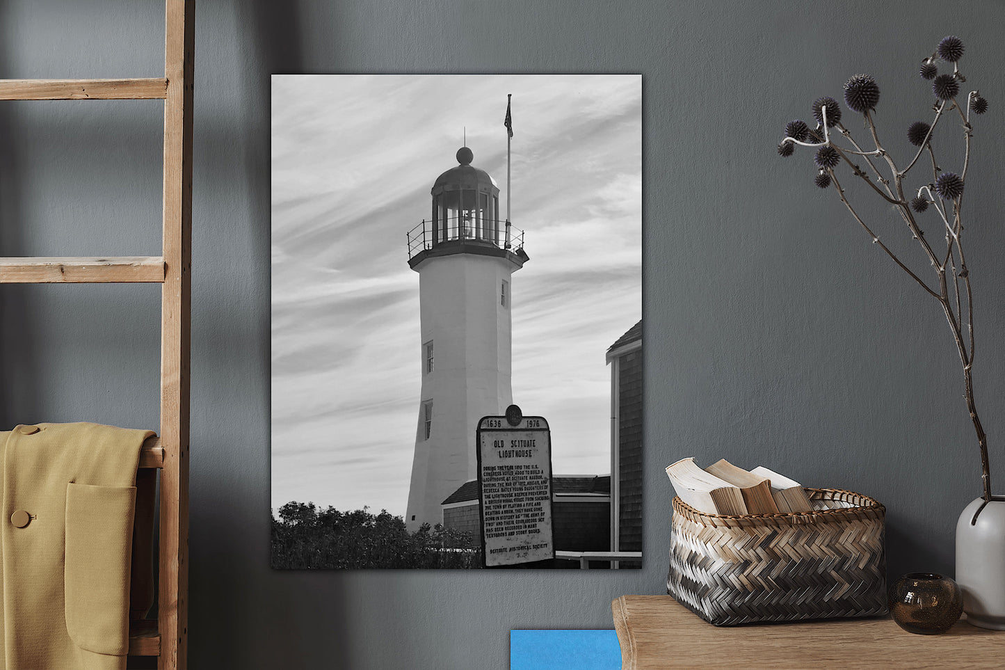 scituate lighthouse Canvas Home decor jacqueline mb designs 