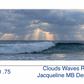 20x10 with a .75" Border Rag Photo Print of Clouds Waves Rays by Jacqueline MB Designs