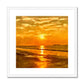 Burst of Orange Sunrise Boston  - Framed & Mounted Print