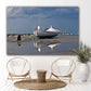 classic wooden boat reflection acrylic print home decor by jacqueline mb designs 