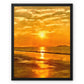 Burst of orange sunrise boston  Framed Canvas