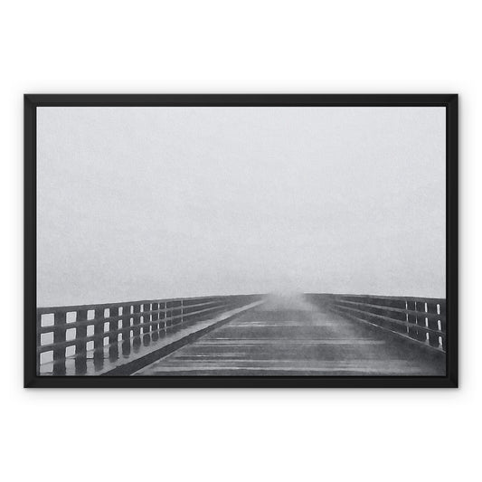 Mystical Bridge  Framed Canvas
