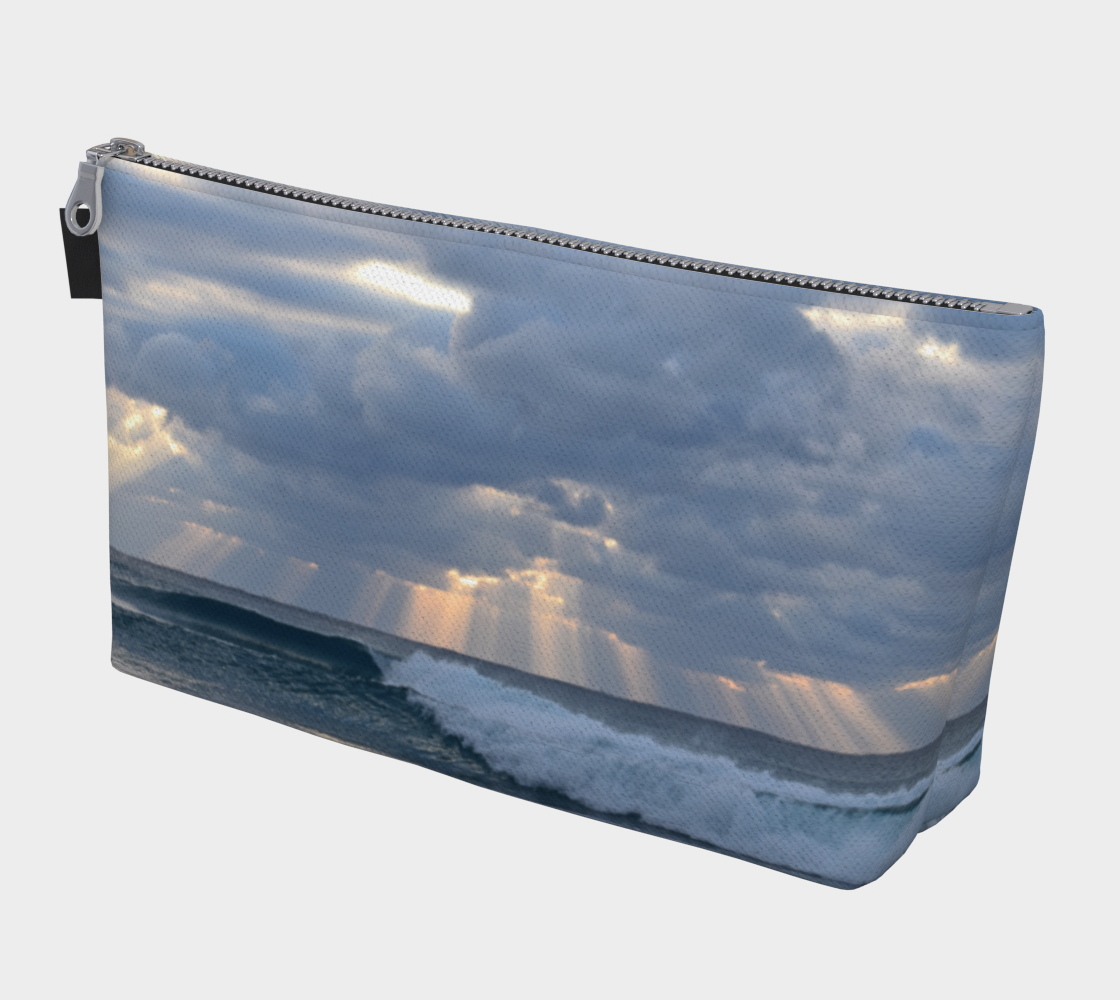 Clouds Waves Rays Makeup Bag