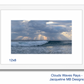 12 x 8 Clouds waves rays matted framed print by jacqueline mb designs 