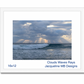 16x12   Clouds waves rays matted framed print by jacqueline mb designs 