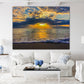 Sun Shinning Through the Clouds - Classic Metal Print