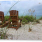 adirondack chairs with an ocean view acrylic print with posts by jacqueline mb designs 