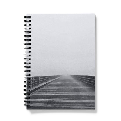 spiral bound notebook -mystical bridge - powder point bridge duxbury ma by jacqueline mb designs 