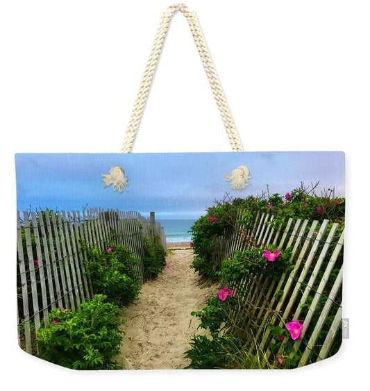 Beach Plums, Sand and Ocean  - Weekender Tote Bag