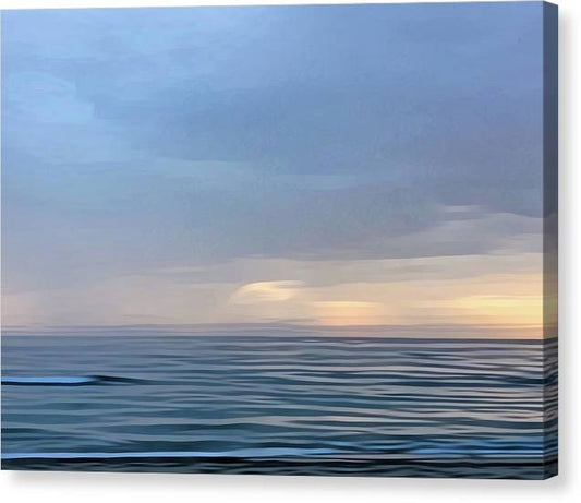Blues of the Sea and Sky DA - Classic Canvas Print