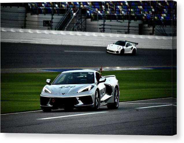 C8 Heading into Pits - Classic Canvas Print