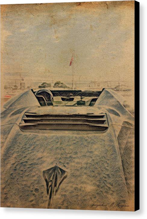 C8 Vette Waiting on the Grid - Classic Canvas Print