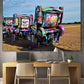 cadillac ranch acrylic print home and office decor  by Jacqueline mb designs wall art 
