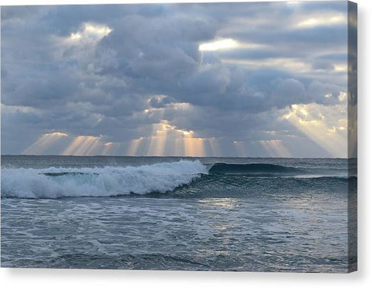 Clouds Rays Waves  - Classic Canvas Print