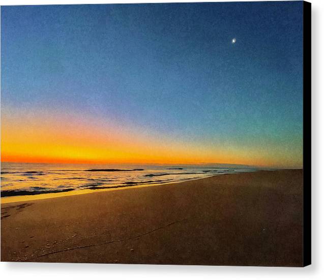 Colors of ocean sunrise  - Canvas Print