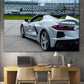 Corvette C8 daytona kind day art print by jacqueline mb designs 