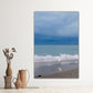 egret reflection at seaside canvas print wall decor by Jacqueline MB designs 