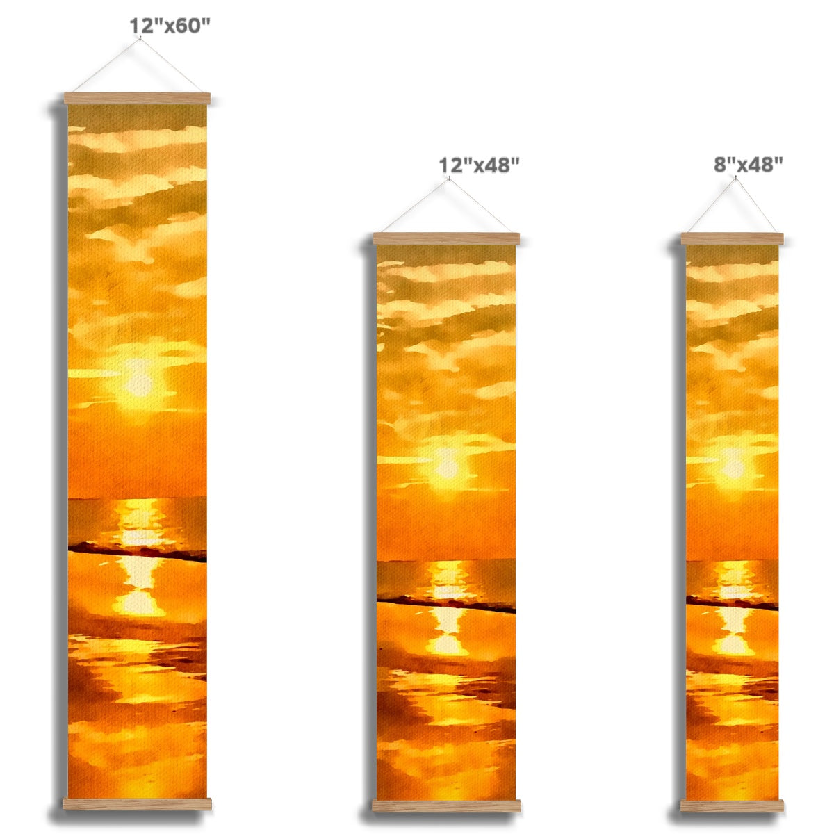 Burst of orange sunrise boston  Wall Height Chart