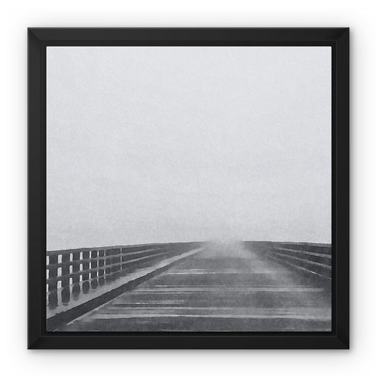 Mystical Bridge  Framed Canvas