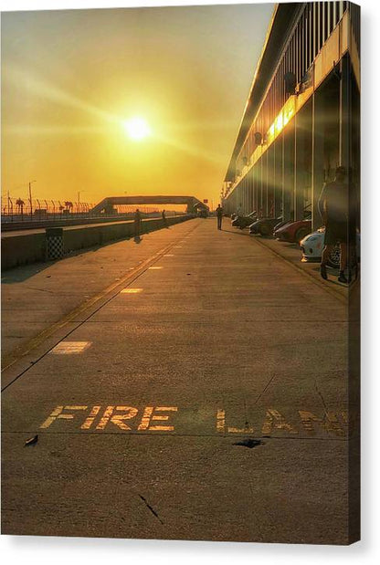 Fire and Sun Racetrack - Classic Canvas Print