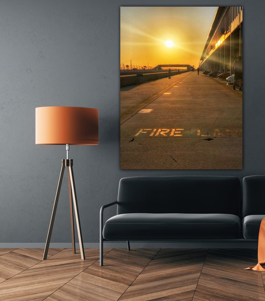 Fire and Sun Racetrack - Classic Canvas Print