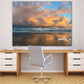 Florida beach sunset metal print for office by Jacqueline MB Designs 