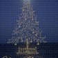 Full moon Christmas Tree Ocean  - Puzzle