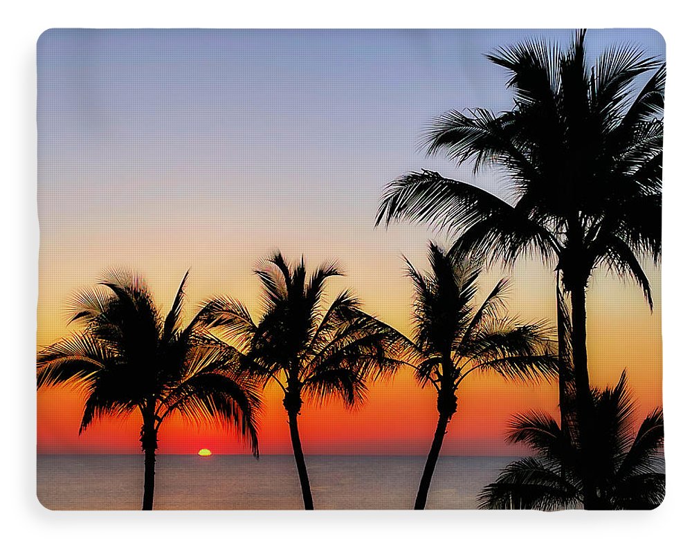 good morning tropical sherpa fleece blanket by jacqueline mb designs 