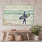 heading out to surf family room canvas print by Jacqueline MB Designs 