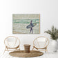Heading out to surf mission beach wood print home decor by jacqueline mb designs 