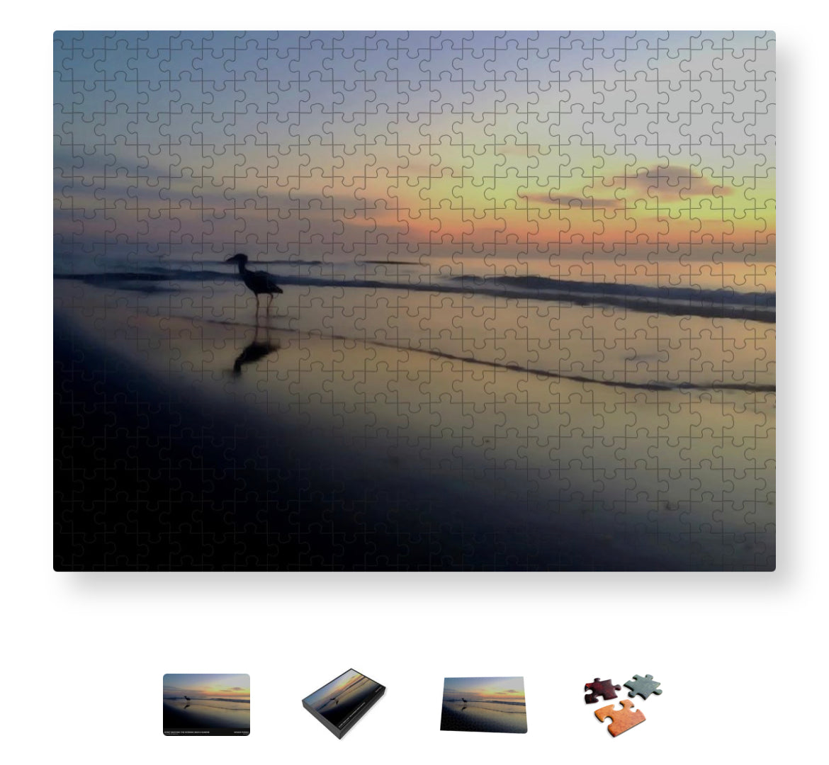 Sunrise & Mr Egret  - Puzzle