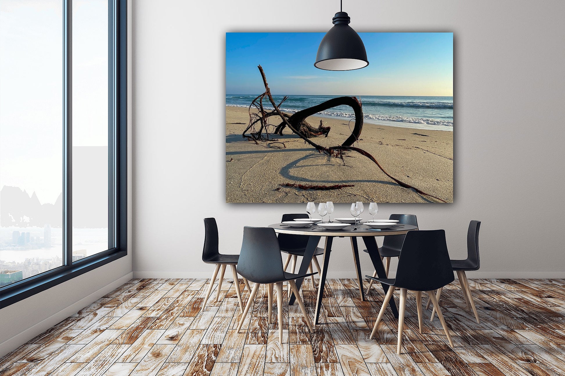 sea sculpture canvas print dinning room home decor by JacquelineMBdesigns 
