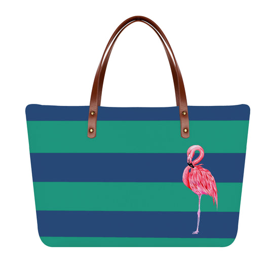 Flamingo Stripes - Everyday Tote Bag