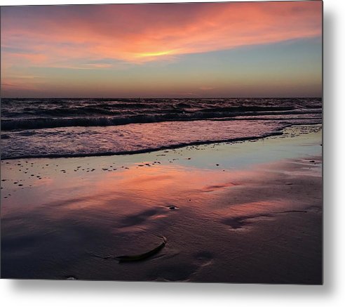 Low Tide Sunrise - Classic Metal Print