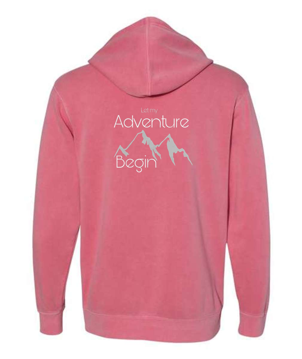 Mountain Adventure  Soft Colors - Highland Beach Hooded Sweatshirt