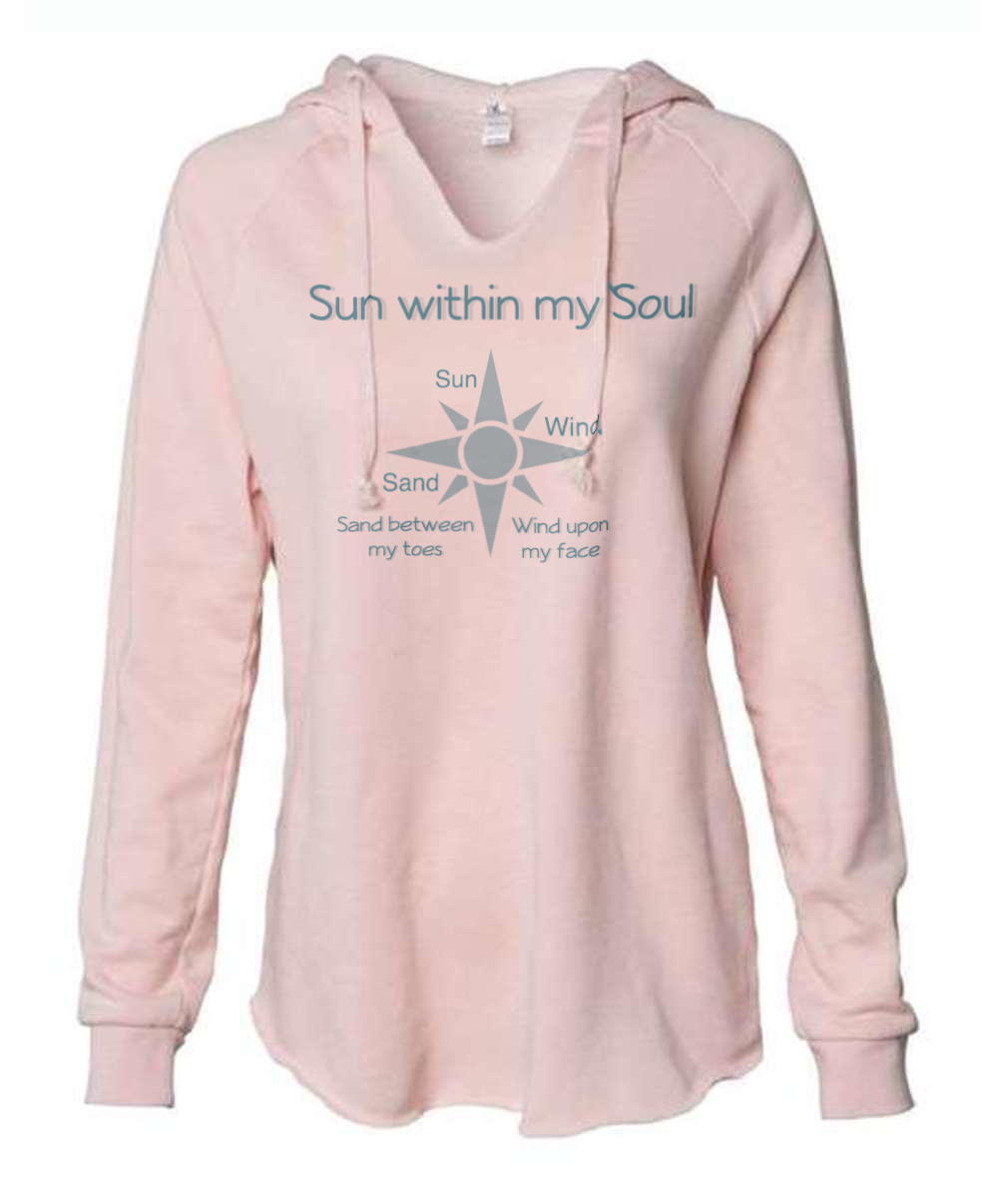 sun within my soul pink womens hoodie sweatshirt 