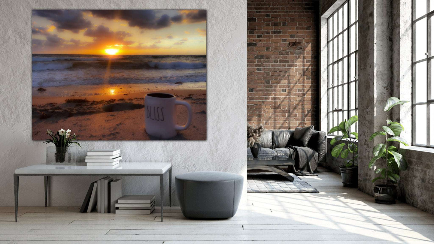 morning bliss metal print for office & home decor by jacqueline mb designs 