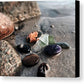 Nonconformist. Sea glass Mixed with Precious Stones  - Canvas Print