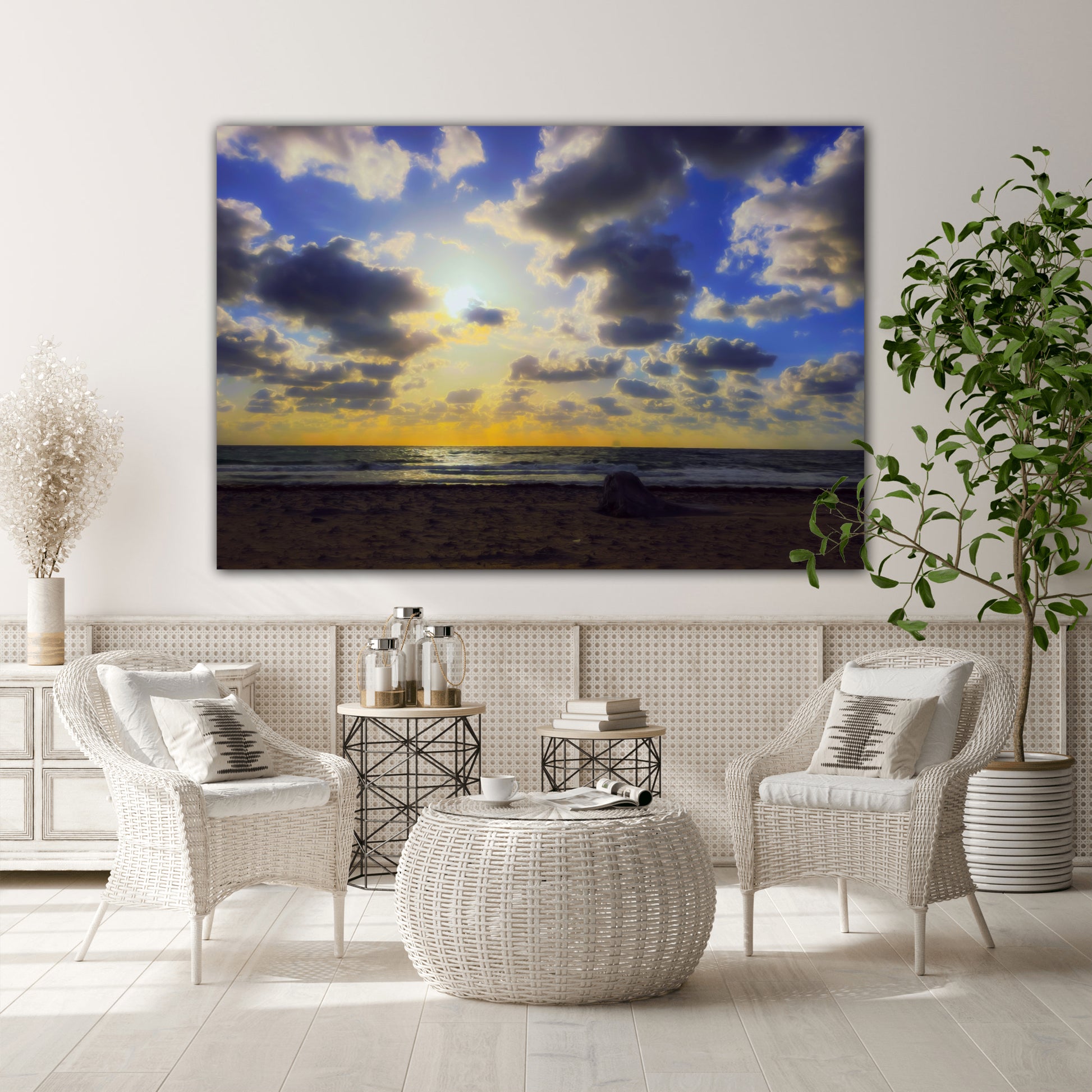 painted morning bliss canvas print family room  decor by Jacqueline mb designs 