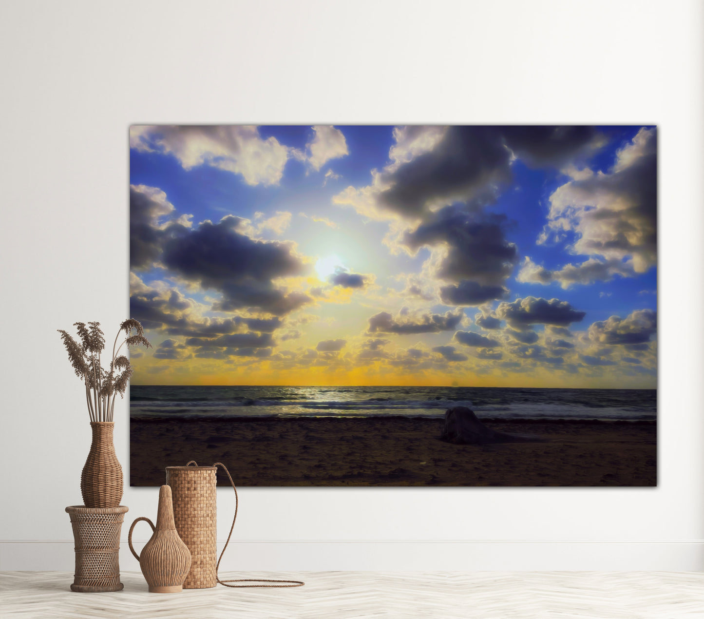 painted morning bliss canvas home decor by Jacqueline mb designs 