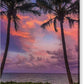 pathway to tropical sunset acrylic print with posts  by jacqueline mb designs 