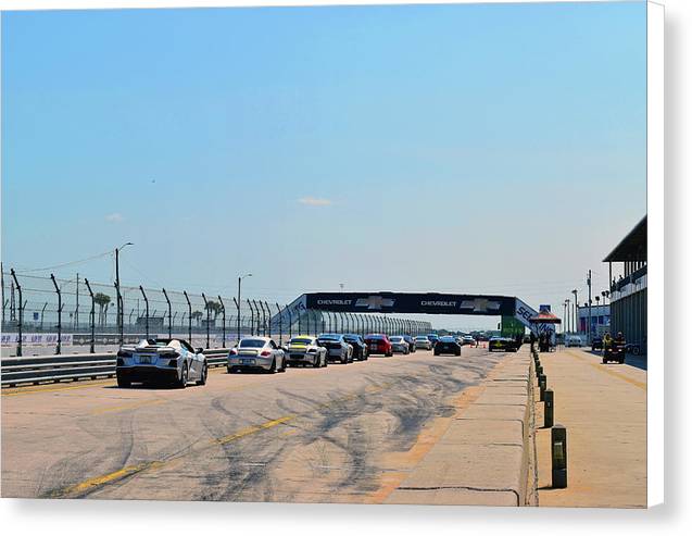 Pit Lane Sebring Florida - Canvas Print