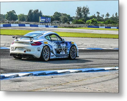 Porsche GT4 Sebring Track Day - Classic Metal Print