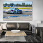 porsche gt4 sebring track day acrylic print home/office/mancave decor by jacqueline mb designs